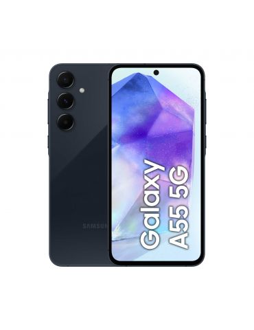 Samsung Galaxy A55 5G 16,8 cm (6.6") Dual SIM hibrid Android 14 USB tip-C 8 Giga Bites 128 Giga Bites 5000 mAh Bleumarin - Tik.ro