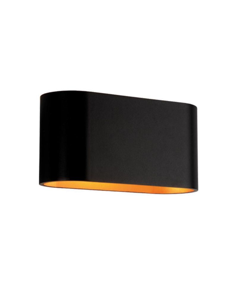 Aplica Vivalux OVAL ADEL, G9, IP20, 160x70x80mm, Negru-Auriu, bec neinclus