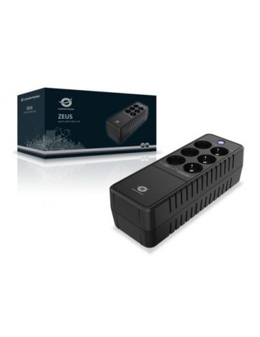 Conceptronic ZEUS05E surse neîntreruptibile de curent (UPS) Standby (Offline) 0,65 kVA 360 W 6 ieșire(i) AC