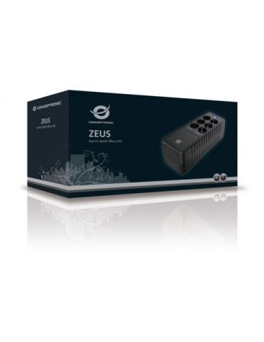 Conceptronic ZEUS05E surse neîntreruptibile de curent (UPS) Standby (Offline) 0,65 kVA 360 W 6 ieșire(i) AC