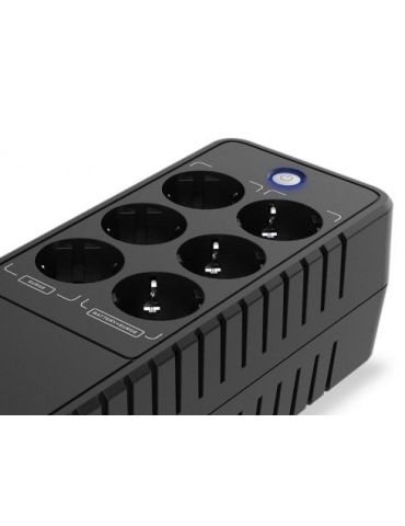 Conceptronic ZEUS05E surse neîntreruptibile de curent (UPS) Standby (Offline) 0,65 kVA 360 W 6 ieșire(i) AC