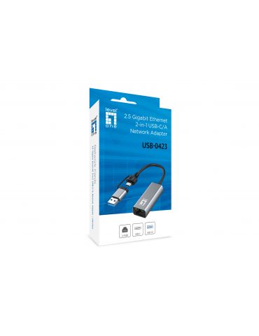 LevelOne USB-0423 card de rețea Ethernet 2500 Mbit s