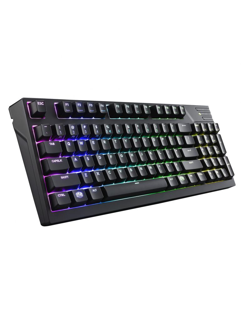Tastatura cooler master - gaming masterkeys pro m rgb cu fir 92 taste format standard mecanica switch cherry mx speed usb negru