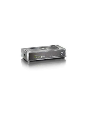 LevelOne FSW-0508TX switch-uri Fara management Fast Ethernet (10 100) Negru, Gri - Tik.ro