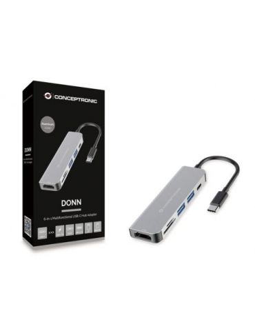 Conceptronic DONN02G stații de andocare și replicatoare de porturi pentru calculatoare portabile USB 3.2 Gen 1 (3.1 Gen 1)