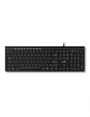 Tastatura genius usb 104 taste (chocolate style) black slimstar 230 31310010400  (include tv 0.8lei) Genius - 1 - Tik.ro