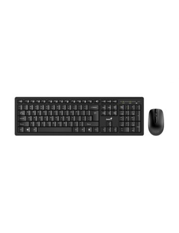 Kit wireless genius tastatura wireless 104 taste (slim) + mouse wireless 1000dpi 3 butoane black smart km-8200 smartgenius app 3 - Tik.ro