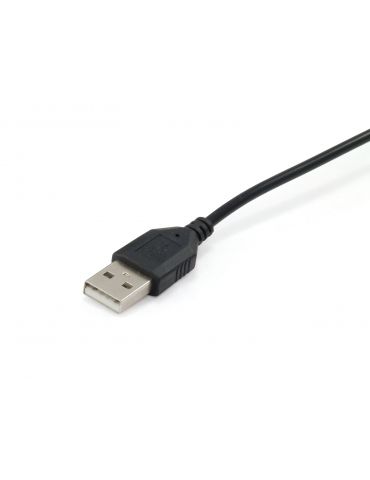 Equip 245301 cască audio & cască cu microfon Căști Prin cablu Bandă de fixare pe cap Apeluri Muzică USB Tip-A Negru