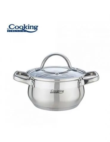 Stainless steel pot+lid 18... - Tik.ro