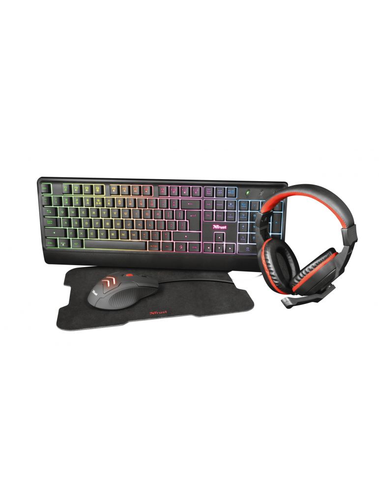 Trust Ziva tastaturi Mouse inclus Gaming USB QWERTY Englez Negru