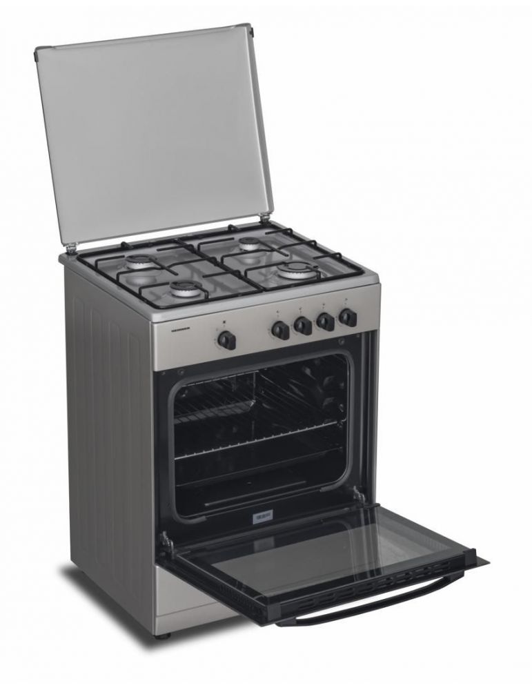 Aragaz gaz heinner hfsc-sme60sl 60x55cm 4 arzatoare suport email capac