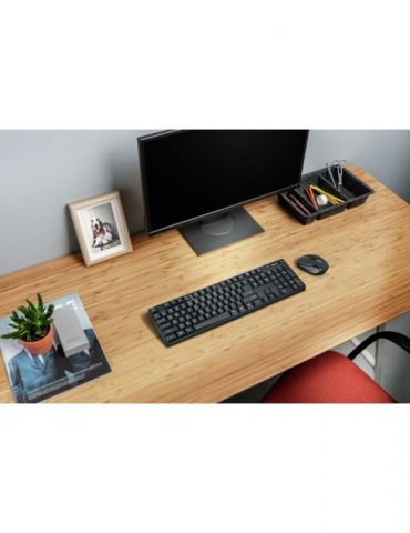 Kit tastatura si mouse trust ximo wireless 104 taste format standard mouse 1600dpi 4/1 butoane negru tr-21132 (include tv 0.8lei