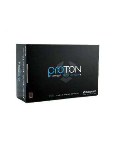 Sursa chieftec 850w (real) proton series modulara fan 14cm certificare 80plus bronze 1x cpu 4+4 1x cpu 8 6x pci-e (6+2) 9x sata 