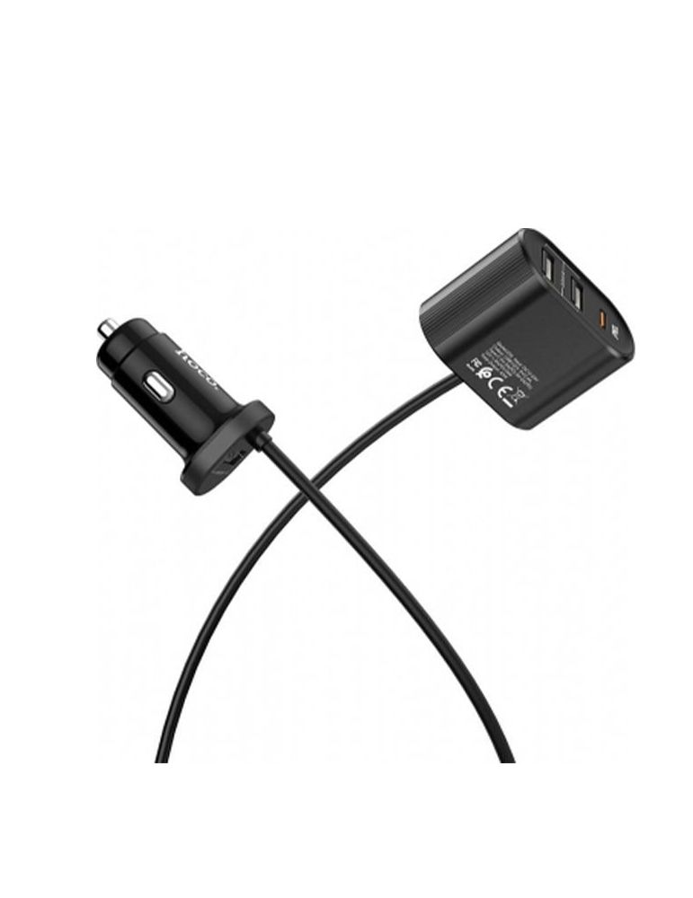 Incarcator auto Hoco Z35 2xUSB PD Suport QC3.0, 48W, Negru