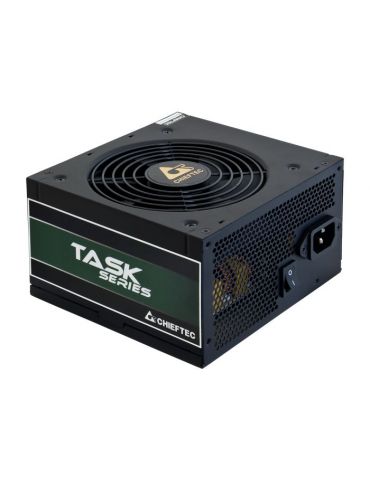 Sursa chieftec 500w (real) task series fan 12cm certificare 80plus bronze 1x cpu 4+4 1x pci-e (6+2) 5x sata tps-500s (include tv - Tik.ro