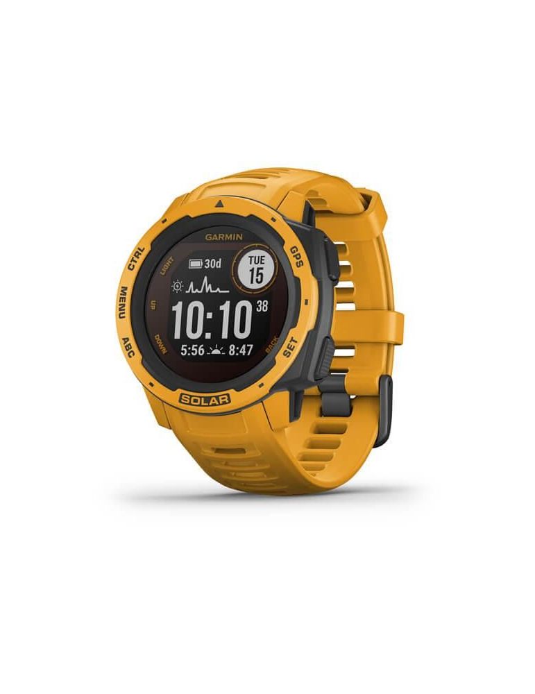 Ceas Smartwatch Garmin Instinct Solar, GPS, Watch Sunburst WW