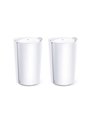 TP-Link DECO X95(2-PACK) sistem Wi-Fi tip rețea Tri-band (2.4 GHz   5 GHz   5 GHz) Wi-Fi 6 (802.11ax) Alb 1 Intern - Tik.ro