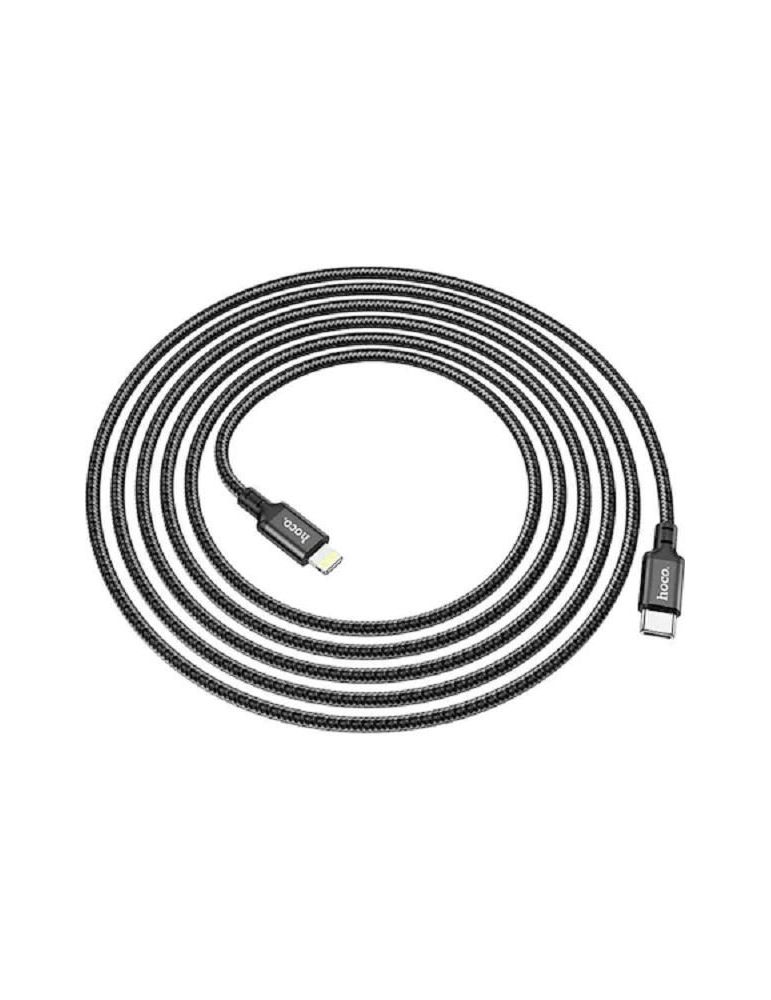 Cablu Date si Incarcare USB Type C la Lightning HOCO X14 Double Speed, 1 m, PD 20W, Negru