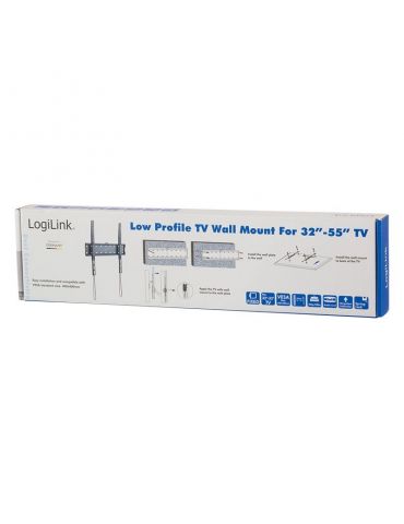 Suport de perete logilink pt 1 tv/monitor plat diag. max 55 inch fix max 40 kg bp0013 Logilink - 1