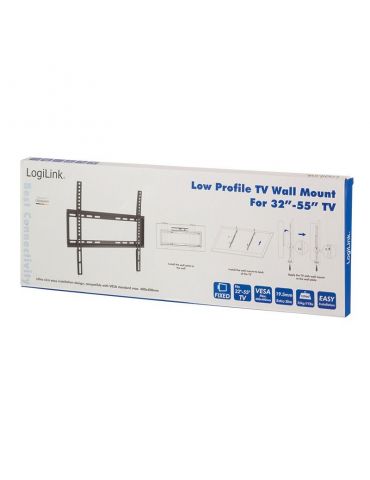 Suport de perete logilink pt 1 tv/monitor plat diag. max 55 inch fix max 35 kg bp0009 Logilink - 1