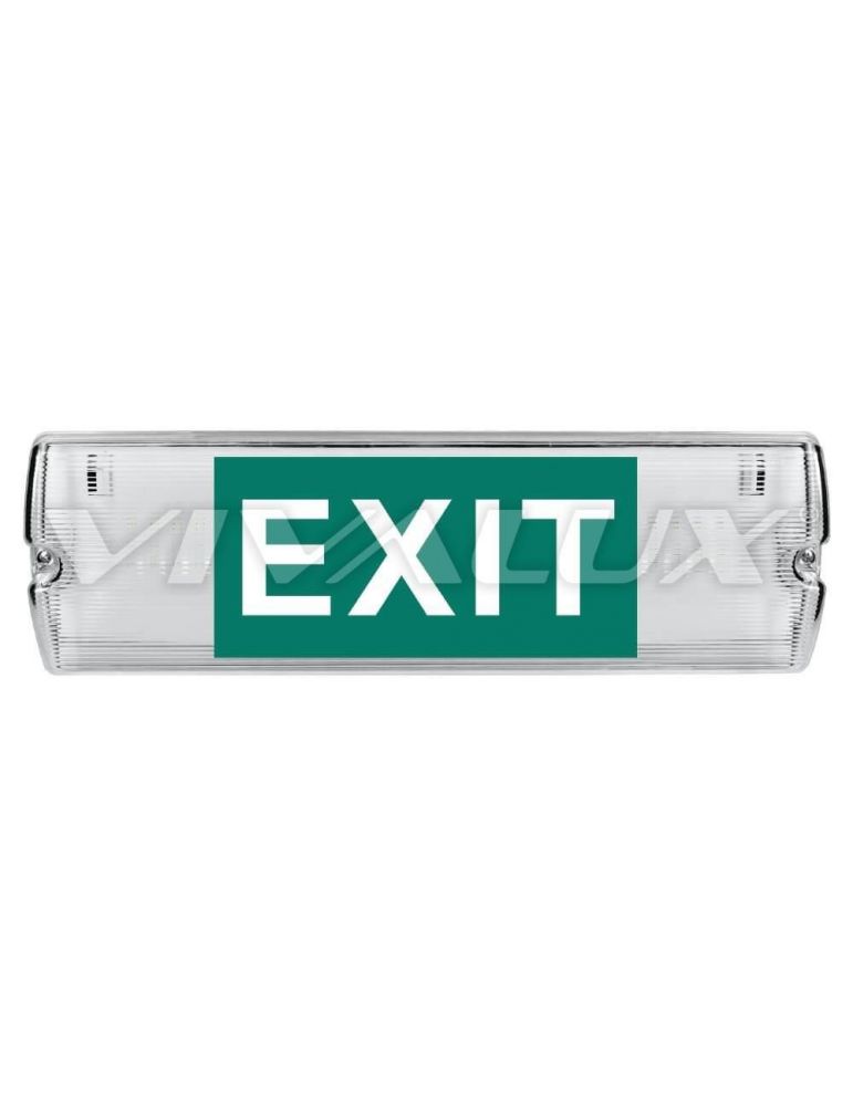 Lampa LED emergenta cu baterie Li-ion Vivalux CASTOR, 5W, 3.7V, 2200mAh, 350 lm, lumina rece (6400K), IP65, 5 pictograme, 350x11