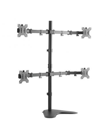 Suport de birou logilink pt 4 tv/monitor plat diag. max 32 inch rotatie inclinare pivotare orizontala verticala totala max 8 kg  - Tik.ro