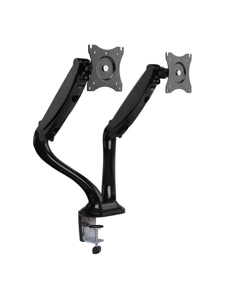 Suport de birou logilink pt 2 tv/monitor plat curbat diag. max 27 inch rotatie inclinare pivotare orizontala verticala totala ma