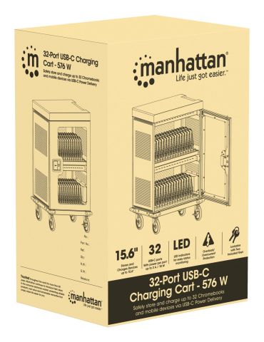 Manhattan 102353 cărucioare și dulapuri pentru administrarea dispozitivelor portabile Cărucior organizare dispozitive portabile