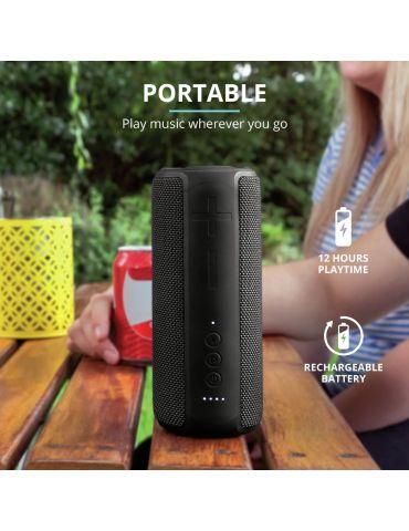 Trust 23833 boxă petrecere portabilă Boxă portabilă stereo Negru 20 W