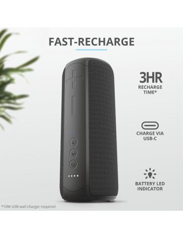 Trust 23833 boxă petrecere portabilă Boxă portabilă stereo Negru 20 W