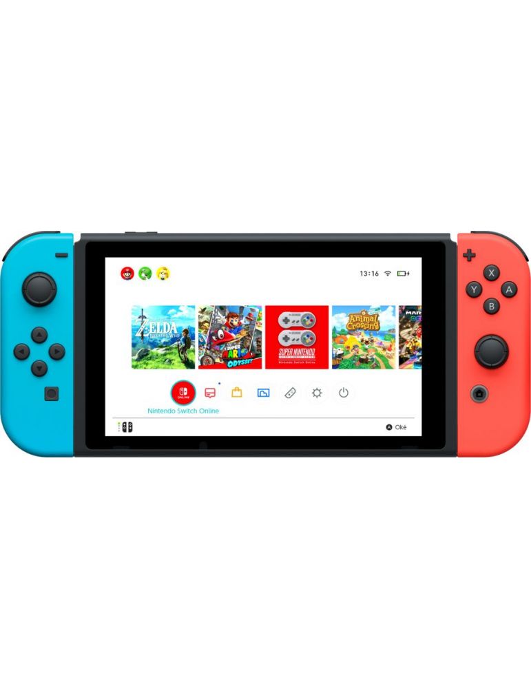 Nintendo Switch V2 2019 consolă portabilă de jocuri 15,8 cm (6.2") 32 Giga Bites Ecran tactil Wi-Fi Negru, Albastru, Roşu