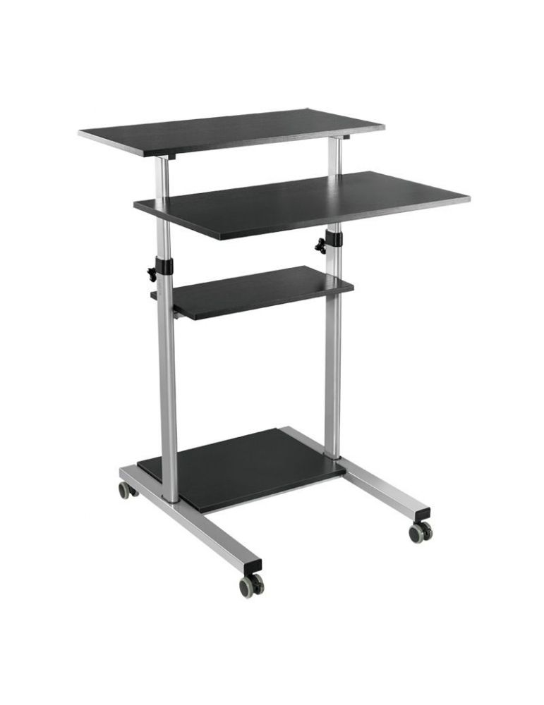 Stand mobil logilink pt 1 tv/monitor plat curbat diag. max nu e cazul verticala roti max 60 kg bp0070