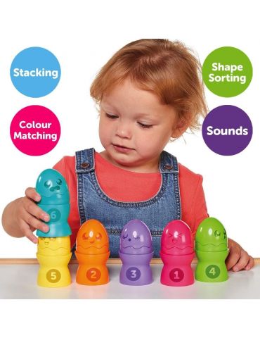 Tomy Toomies Hide & Squeak Egg Stackers