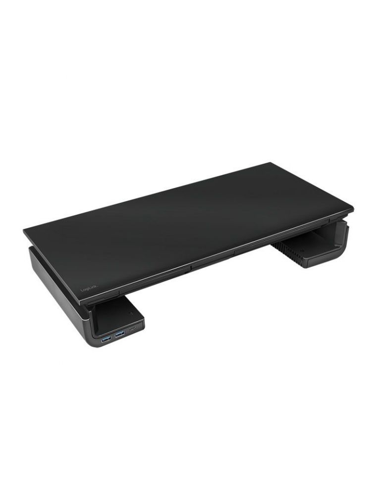 Masuta tv logilink pt 1 tv/monitor plat curbat reglabila 420/470/520mm 2xusb3.0 1xusb-c max 25 kg black bp0141
