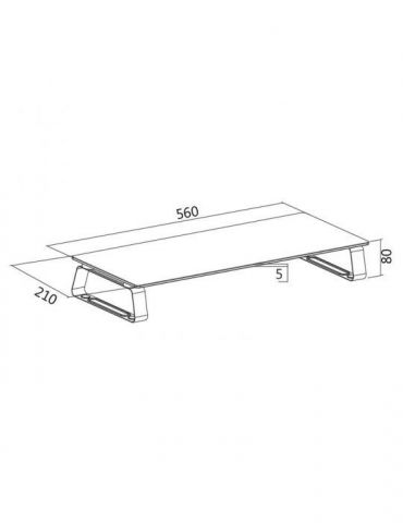 Masuta tv logilink pt 1 tv/monitor plat curbat diag. max 56 inch fix max 20 kg bp0027 Logilink - 1