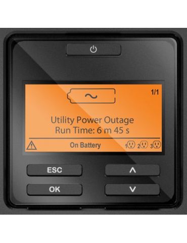 APC SRT3000RMXLW-IEC surse neîntreruptibile de curent (UPS) Conversie dublă (online) 3 kVA 2700 W 8 ieșire(i) AC