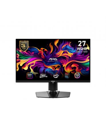 MSI MAG 271QPX QD-OLED monitoare LCD 67,3 cm (26.5") 2560 x 1440 Pixel Wide Quad HD QDOLED Negru - Tik.ro