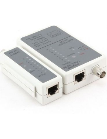 Tester cablu retea gembird pt. cablu utp ftp si coaxial nct-1 (include tv 0.8lei) Gembird - 1 - Tik.ro