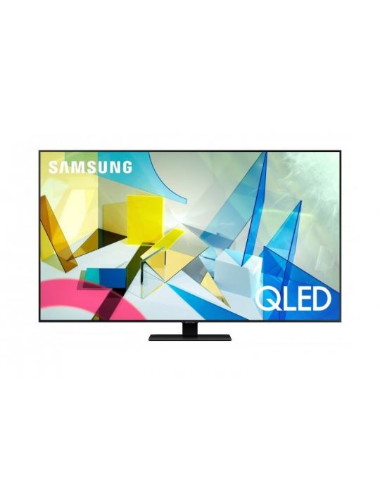 Qled tv samsung 164 cm/ 65 inch smart tv internet tv ecran plat rezolutie 4k uhd 3840 x 2160 boxe 60 w qe65q80ta (include tv 14l