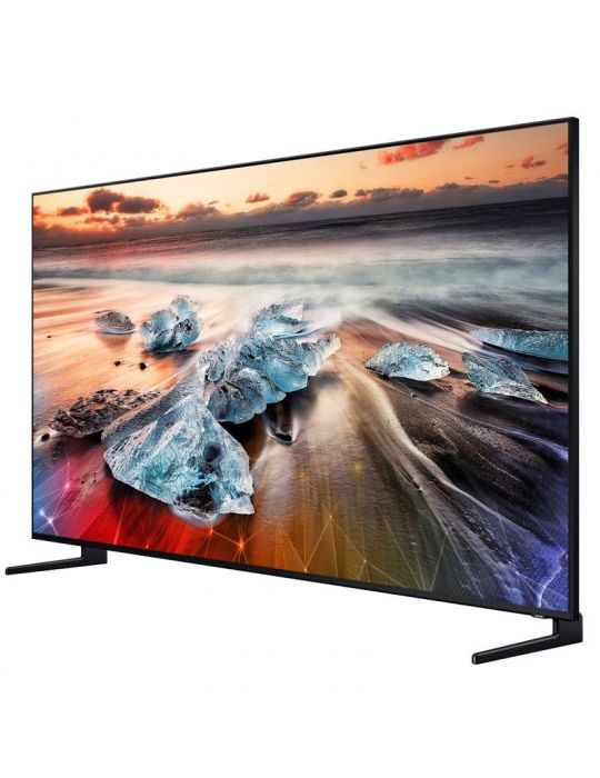 Qled tv samsung 139 cm/ 55 inch smart tv internet tv ecran plat rezolutie 8k uhd 7680 x 4320 boxe 60 w qe55q950rb (include tv 14