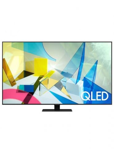 Qled tv samsung 139 cm/ 55 inch smart tv internet tv ecran plat rezolutie 4k uhd 3840 x 2160 boxe 60 w qe55q80ta (include tv 14l