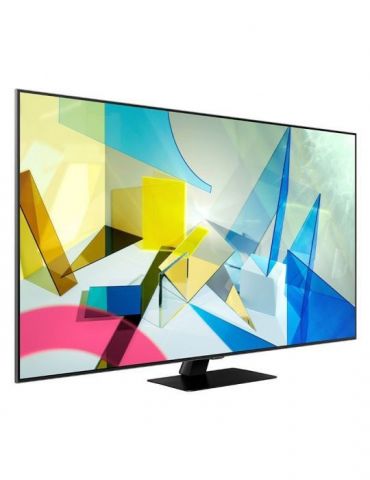 Qled tv samsung 139 cm/ 55 inch smart tv internet tv ecran plat rezolutie 4k uhd 3840 x 2160 boxe 60 w qe55q80ta (include tv 14l