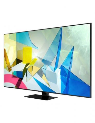 Qled tv samsung 139 cm/ 55 inch smart tv internet tv ecran plat rezolutie 4k uhd 3840 x 2160 boxe 60 w qe55q80ta (include tv 14l
