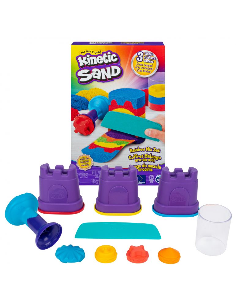 Kinetic Sand KNS ACK Rainbow Mix Set GML
