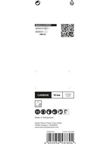 Bosch 2 608 900 565 lamă pentru fierestrău mecanic, fierăstrău de traforaj fierăstrău sabie Lamă ferăstrău mecanic Carbid 3 buc.