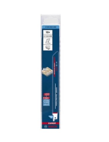 Bosch 2 608 900 388 lamă pentru fierestrău mecanic, fierăstrău de traforaj fierăstrău sabie Pânză de ferăstrău Carbid 10 buc.