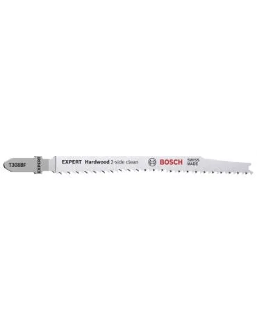 Bosch EXPERT ‘HARDWOOD 2-SIDE CLEAN’ T308 BF Lamă ferăstrău mecanic Bimetal 5 buc. - Tik.ro