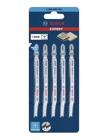 Bosch EXPERT ‘HARDWOOD 2-SIDE CLEAN’ T308 BF Lamă ferăstrău mecanic Bimetal 5 buc.