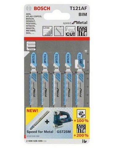 Bosch 2 608 636 699 lamă pentru fierestrău mecanic, fierăstrău de traforaj fierăstrău sabie Lamă ferăstrău mecanic Bimetal 5 - Tik.ro