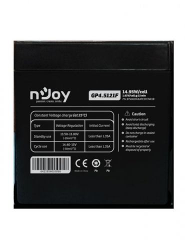 Acumulator njoy gp4.5121f 12v (include tv 0.5 lei) Njoy - 1 - Tik.ro